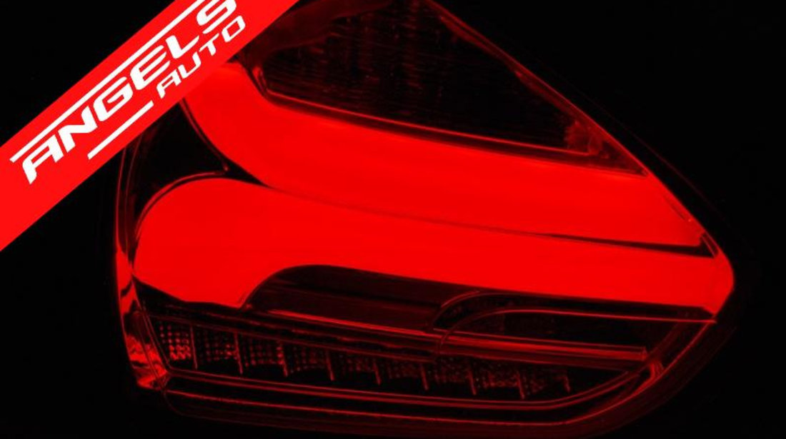 Stopuri Led Ford Focus 3 2015-2018 Hatchback Negru Semnal Dinamic