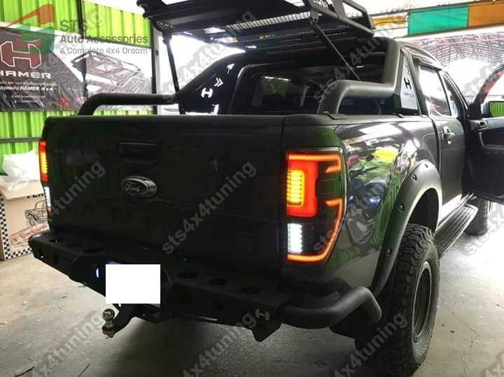 STOPURI LED FORD RANGER T6/T7/T8 2012-2022 si RAPTOR 2019-2022 BK[RAPTOR LOOK]