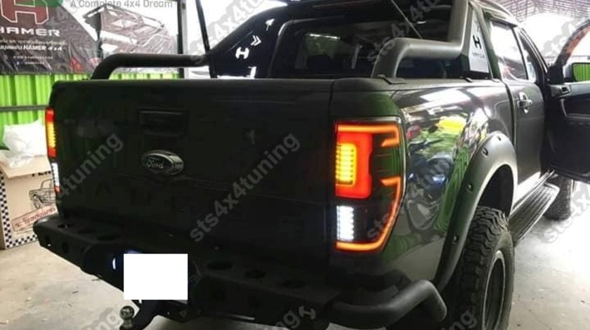 STOPURI LED FORD RANGER T6/T7/T8 2012-2022 si RAPTOR 2019-2022 BK[RAPTOR LOOK]