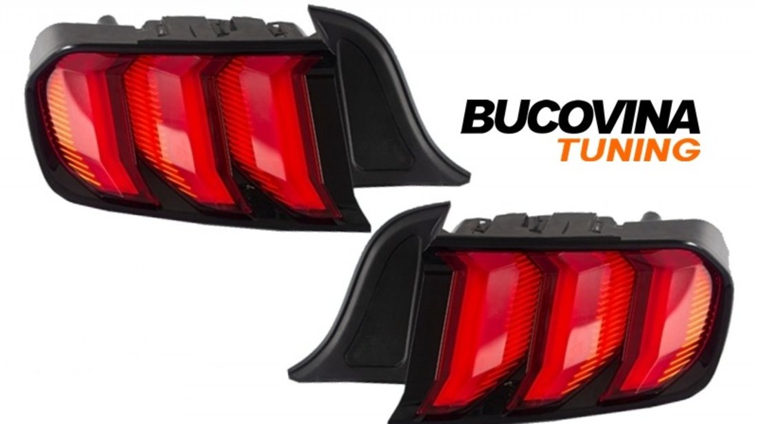 STOPURI LED FUMURII DYNAMIC COMPATIBILE CU FORD MUSTANG 6 (2015-2019)