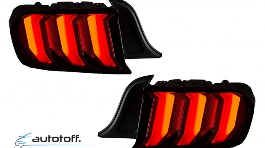 Stopuri LED fumurii Dynamic Ford Mustang 6 (2015-2019)