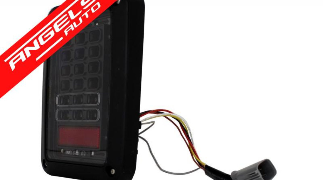 Stopuri LED Jeep Wrangler JK 2007-up Negru