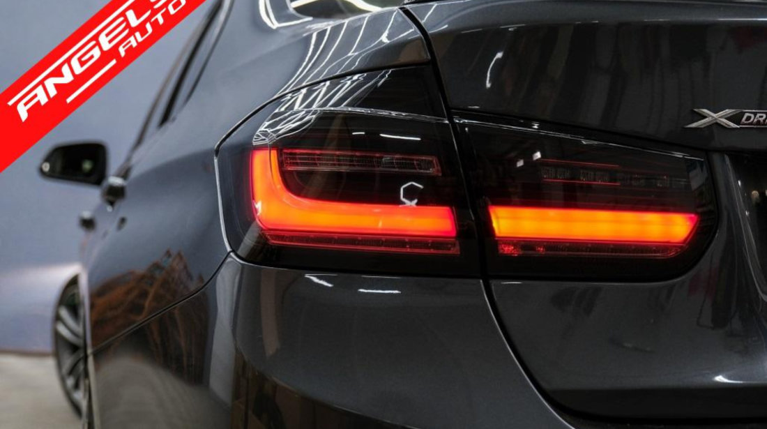 Stopuri LED LCI BMW Seria 3 F30 Fumuriu Semnal Dinamic Secvential