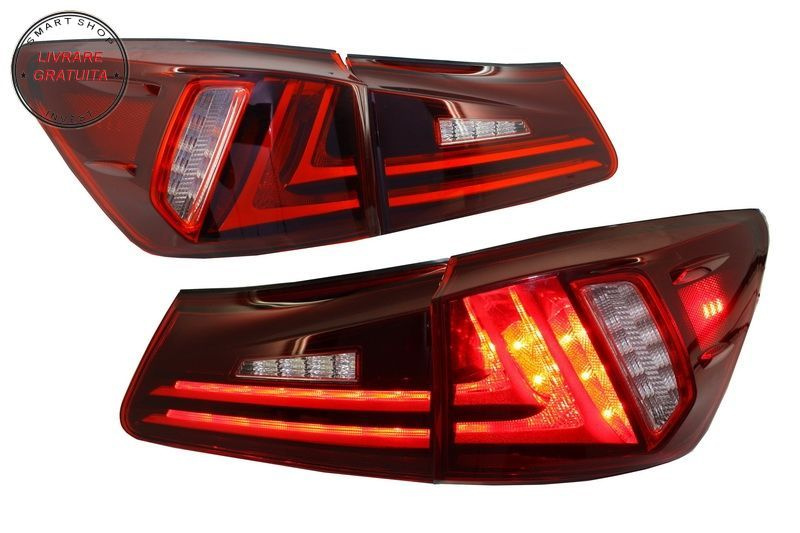 Stopuri LED LEXUS IS XE20 (2005-2012) Light Bar Facelift New XE30 Design Rosu Clar- livrare gratuita