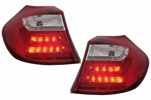 Stopuri LED Light Bar compatibil cu BMW Seria 1 E81 E87 (2004-08.2007) Rosu Clar TLBME87RC
