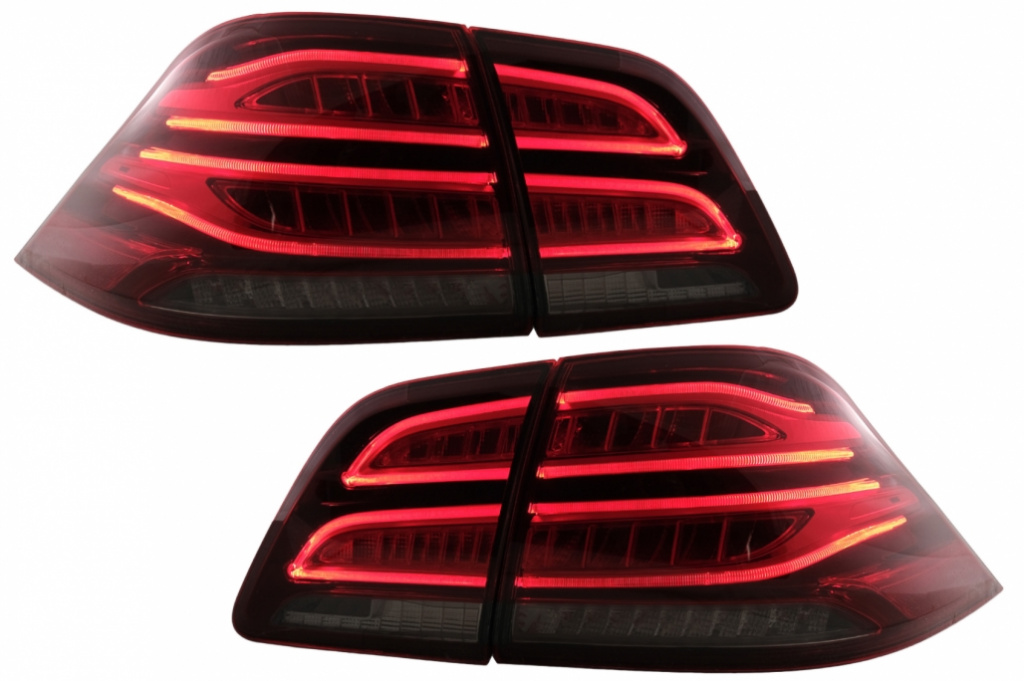 Stopuri LED LightBar compatibil cu Mercedes M-Class W166 (2012-2015) Rosu Clar LHD TLMBW166LED