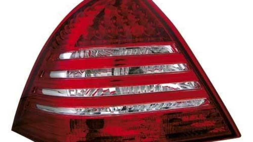 STOPURI LED MERCEDES W203 FUNDAL ROSU-CRISTAL -cod RMB09LRC