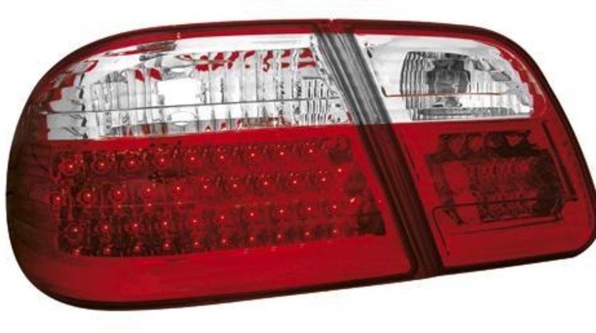 STOPURI LED MERCEDES W210 FUNDAL ROSU-CRISTAL -cod RMB10LRC