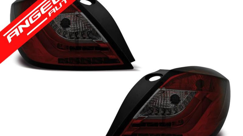 Stopuri Led Opel Astra H 3 Usi 2004-2009 Rosu Fumuriu