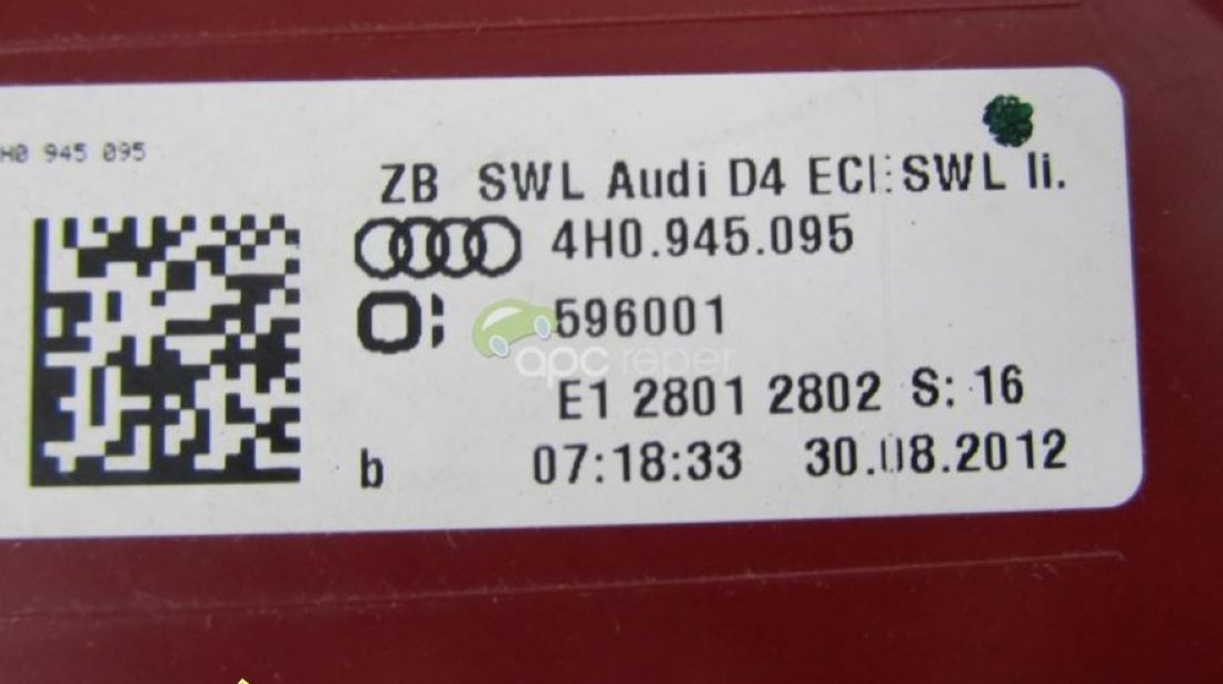 Stopuri led Originale Audi A8 S8 4H 2012