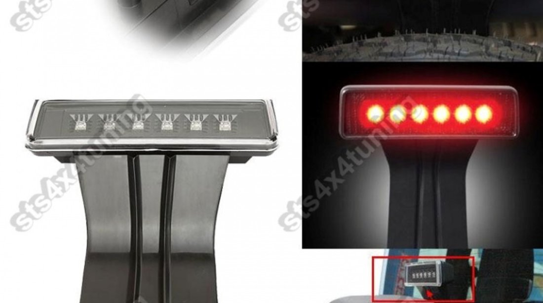 STOPURI LED PE ROATA REZERVA[3rd BRAKE LIGHT]JEEP WRANGLER JK 2007-2017 SMK