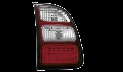 STOPURI LED PENTRU TOYOTA RV4 FUNDAL ROSU-CROM -cod RT05L
