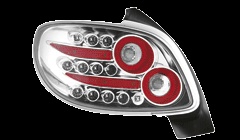 STOPURI LED PEUGEOT 206 FUNDAL CROM -cod RP01CCLLC