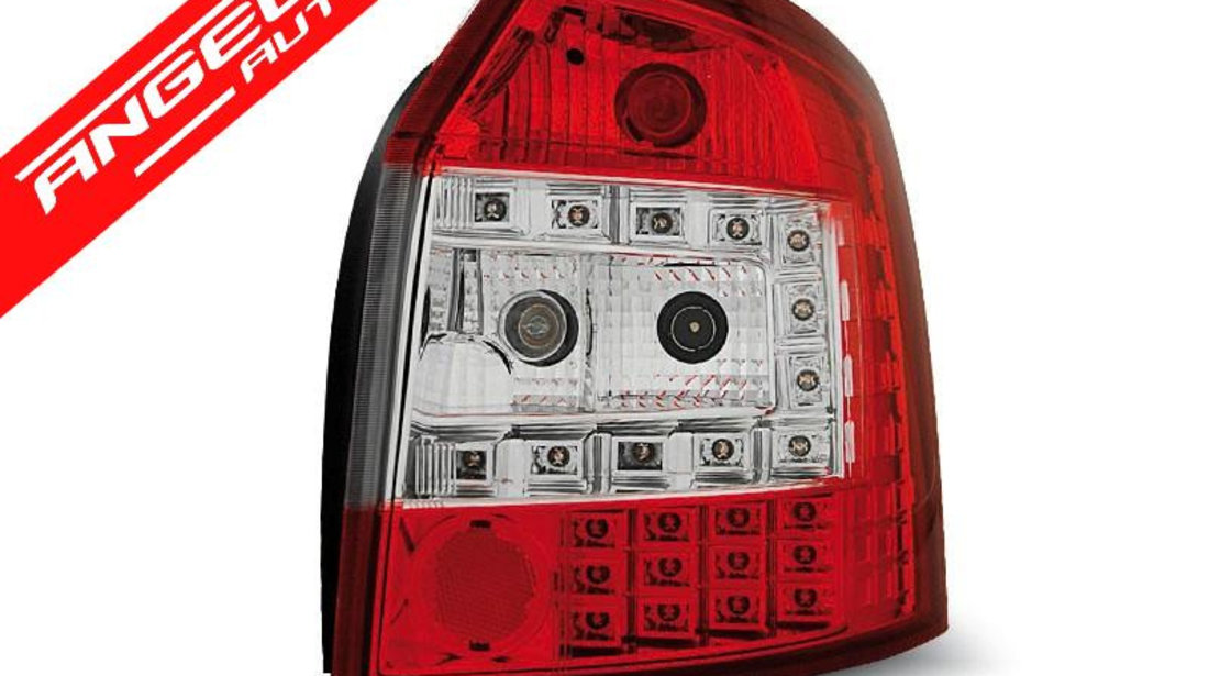 Stopuri LED Rosu Alb potrivite pentru AUDI A4 10.00-10.04 AVANT