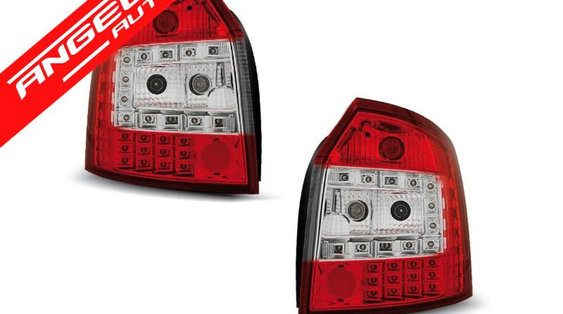 Stopuri LED Rosu Alb potrivite pentru AUDI A4 10.00-10.04 AVANT