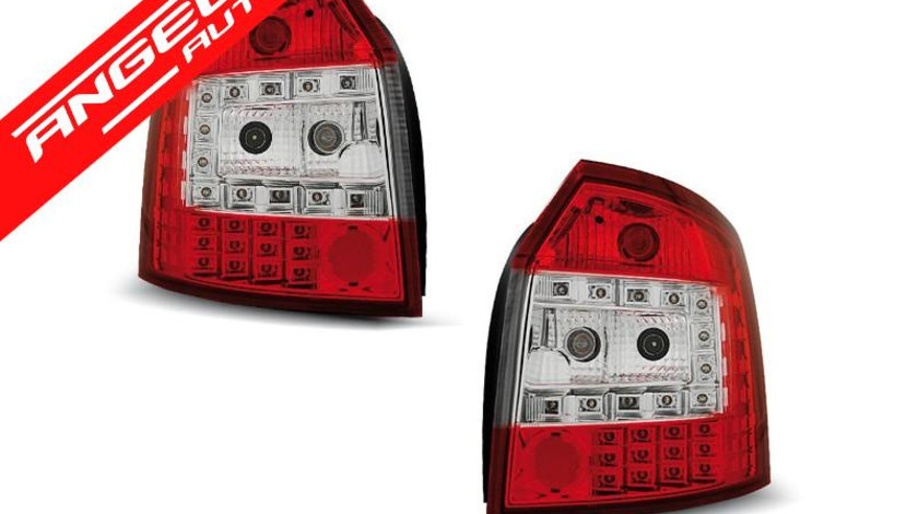 Stopuri LED Rosu Alb potrivite pentru AUDI A4 10.00-10.04 AVANT