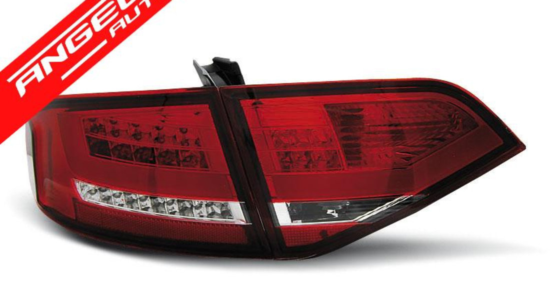 Stopuri LED Rosu Alb potrivite pentru AUDI A4 B8 08-11 SEDAN