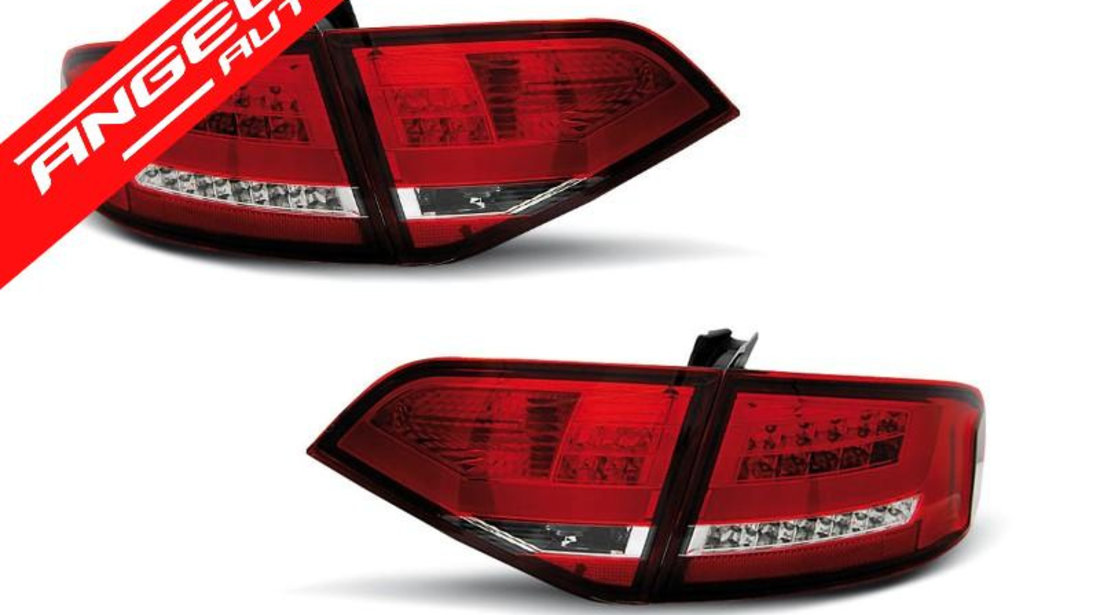 Stopuri LED Rosu Alb potrivite pentru AUDI A4 B8 08-11 SEDAN