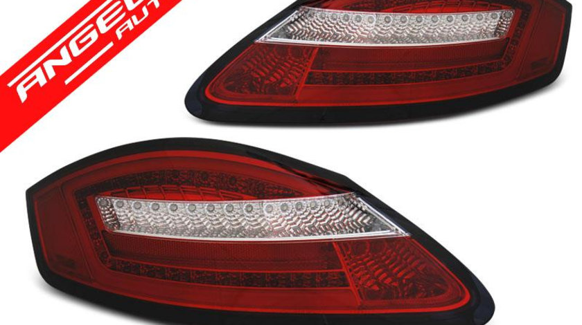 Stopuri LED Rosu Alb SEQ potrivite pentru PORSCHE BOXSTER 987 / CAYMAN 05-08