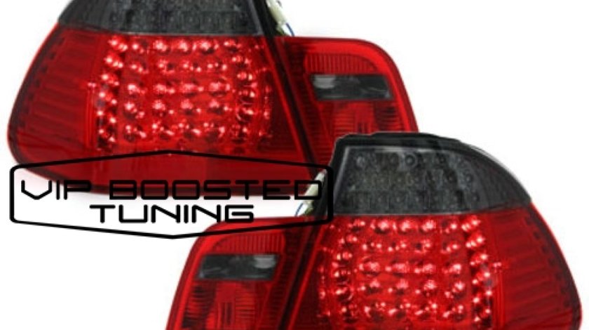 Stopuri LED TUNING BMW Seria 3 E46 (1998-2001) Rosu/Fumuriu 4 Usi