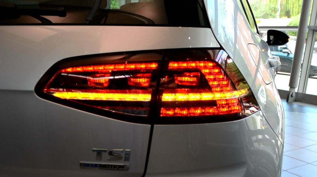 Stopuri LED Volkswagen Golf 7 R-Line Rosu Fumuriu