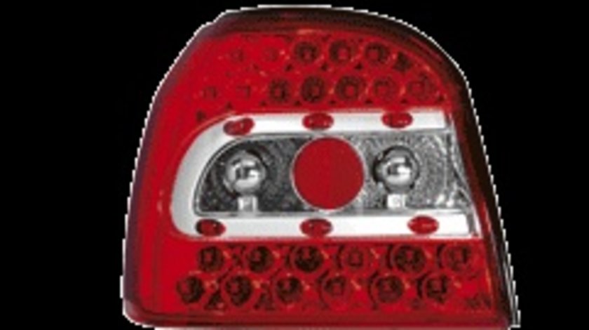 STOPURI LED VW GOLF 3 FUNDAL ROSU-CRISTAL -cod RV01LLRC