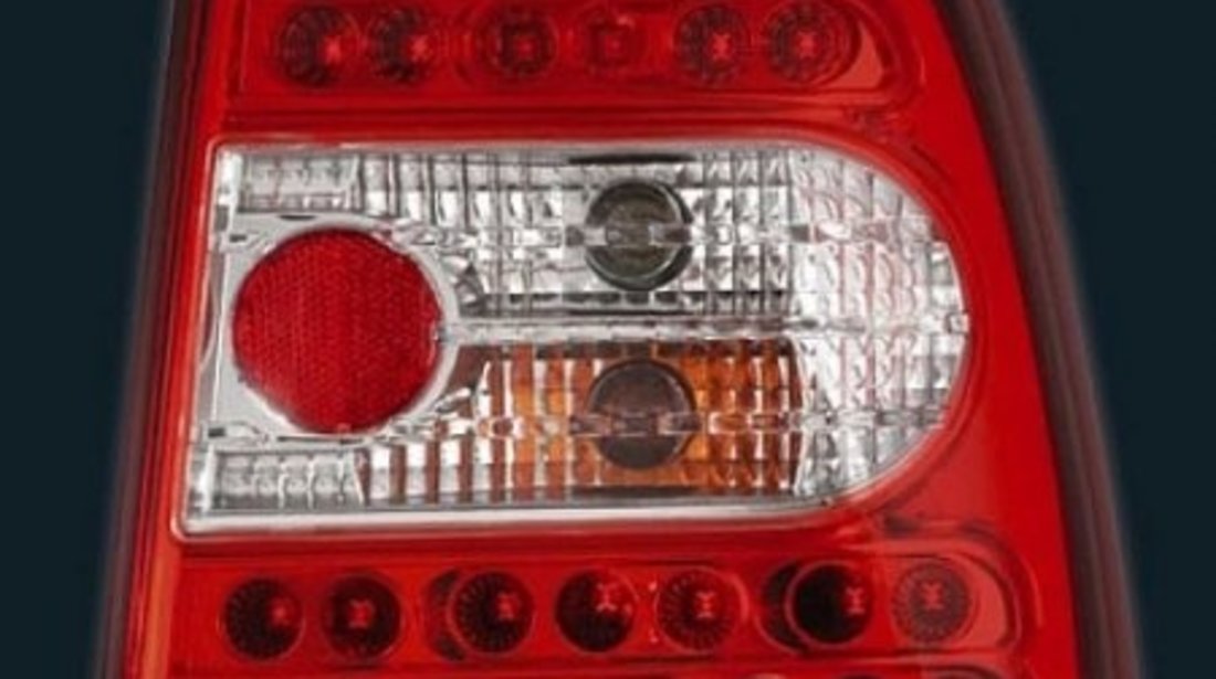 STOPURI LED VW PASSAT 3B FUNDAL ROSU-CRISTAL -cod RV11LLRC