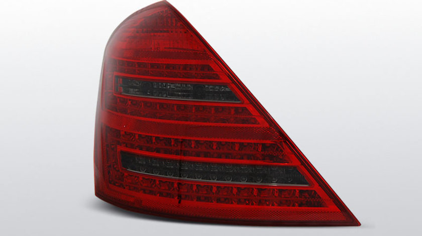 Stopuri Mercedes W221 S-Class 2005-2009 Rosu Fumuriu pe LED