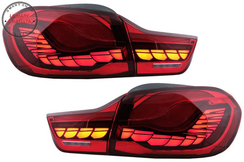 Stopuri OLED BMW Seria 4 F32 F33 F36 M4 F82 F83 (2013-03.2019) Rosu cu Semnal Dina