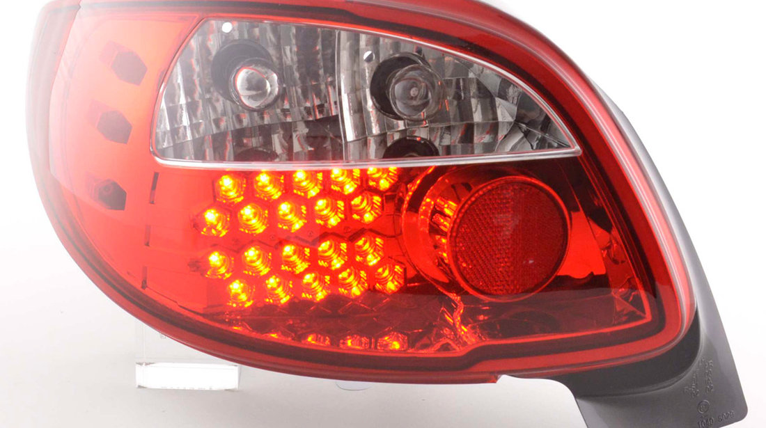 Stopuri Peugeot 206 CC Cabrio intre 98-05 Led rosu/alb