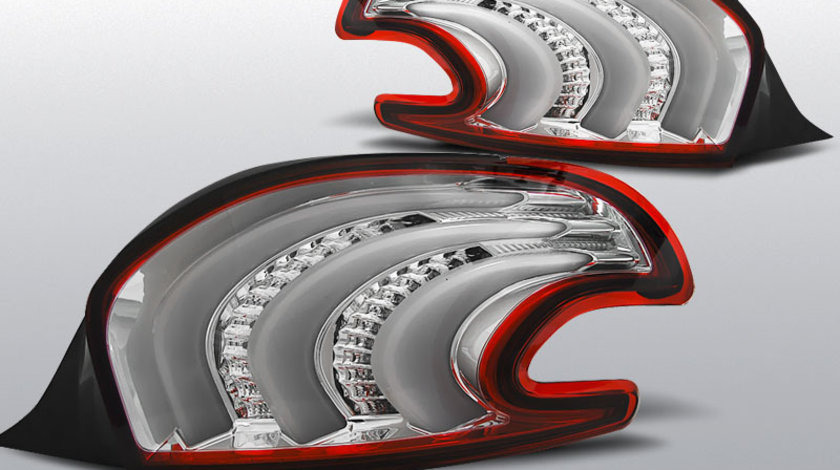 Stopuri Peugeot 208 dupa 2012- Rosu Alb LED Bar