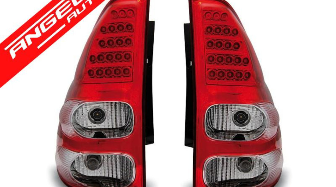 Stopuri TOYOTA LAND CRUISER 120 03-09 Rosu Alb LED