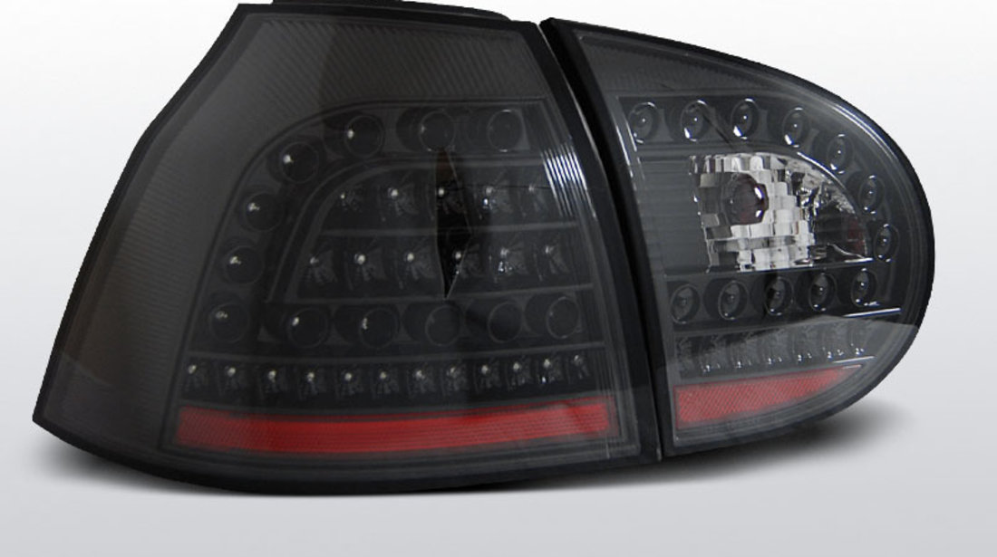 Stopuri VW Golf 5 Hatchback Negru pe LED