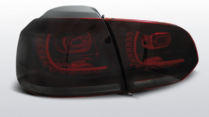 Stopuri VW Golf 6 2008-2012 Rosu Fumuriu LED