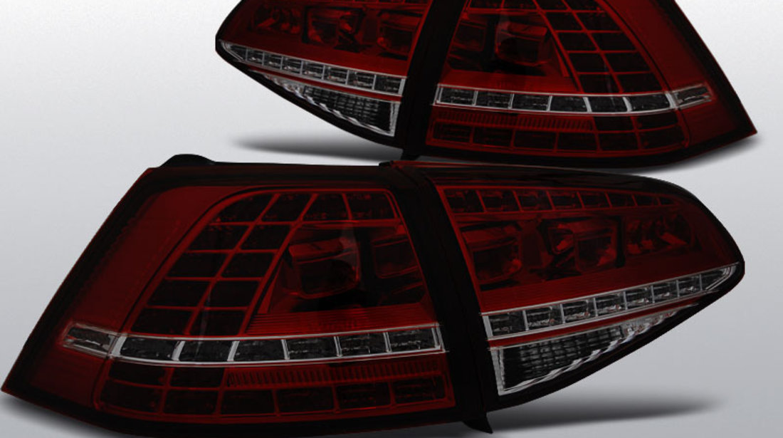 Stopuri VW GOLF 7 2013-Fumurii, LED rosu GTI LOOK, HATCHBACK