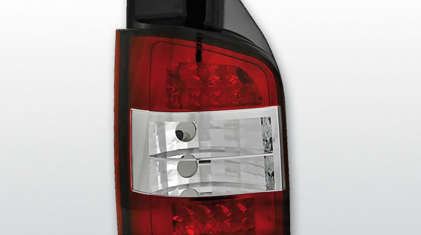 Stopuri VW T5 Rosu Alb pe LED