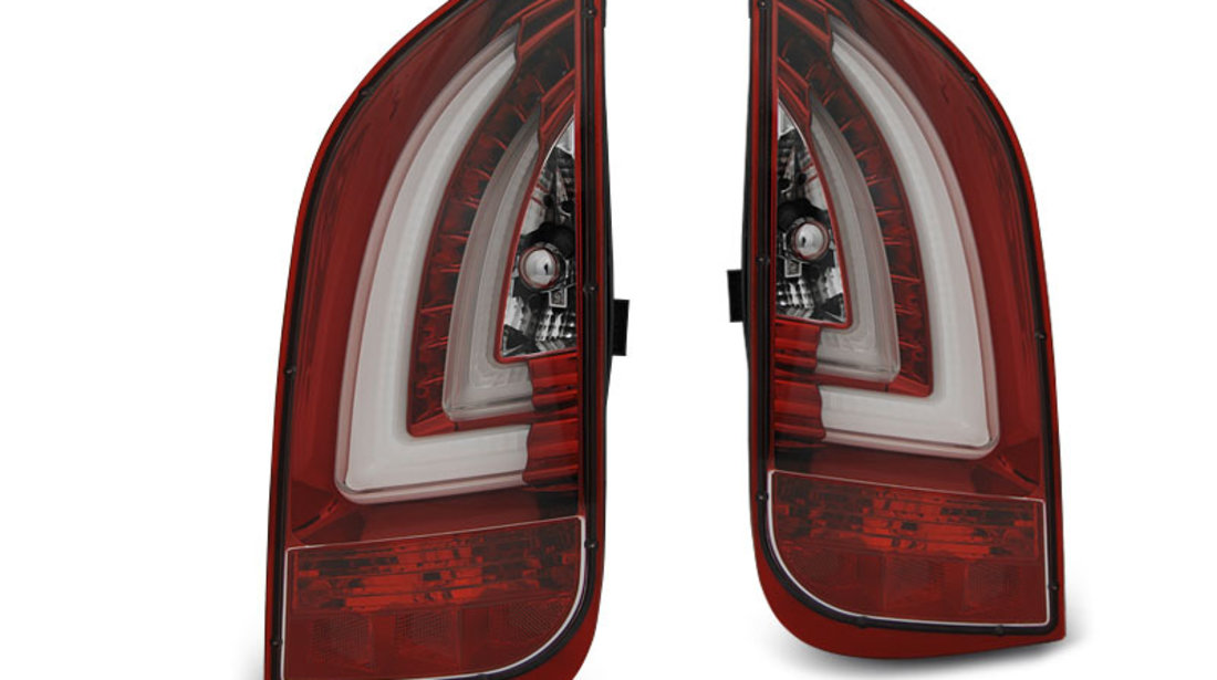 Stopuri VW UP! dupa 2011- / Skoda Citigo dupa 2011- Rosu Alb model LED BAR