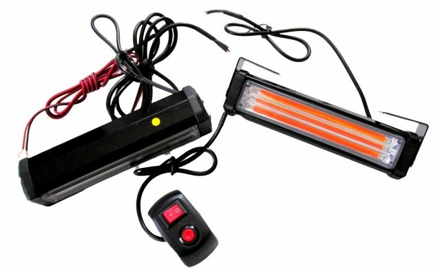 Stroboscoape LED COB portocaliu profesionale 12/24v 36W
