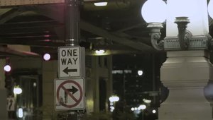 Stunt Motorcyclist in Downtown Chicago - Red Bull Night Tracks