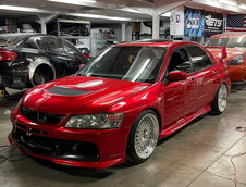 Subaru Impreza WRX transformat in Mitsubishi Lancer Evolution