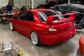 Subaru Impreza WRX transformat in Mitsubishi Lancer Evolution