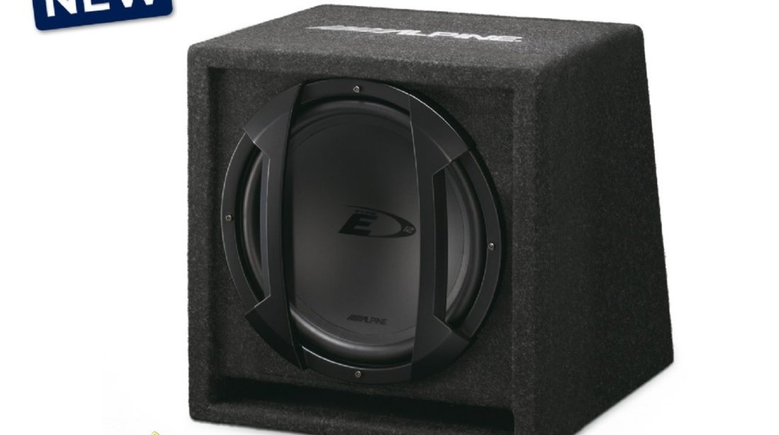 Subwoofer Alpine SBE 1244BR 650w 200w Rms Super Pret 349 lei