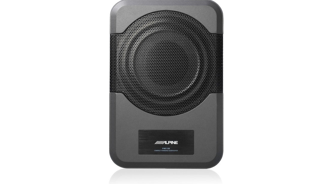 Subwoofer Auto Activ Alpine PWE-S8 Model Underseat (sub scaun) 8'' 20 cm 120W Telecomanda Bass / Vol