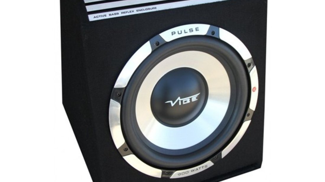 Subwoofer auto activ Vibe Pulse V12-V4, 900 W MAX 300W RMS