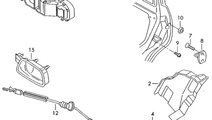 Sufa deschidere usa fata Volkswagen Touran (1T) Mo...