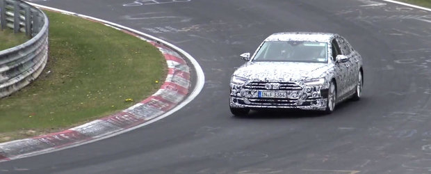 Suna ca un avion la decolare. Noul Audi S8, surprins pentru prima oara in teste