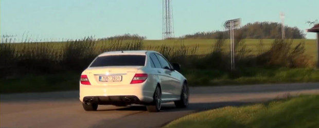 Sunetul Apocalipsei: Un Mercedes C63 AMG de 580 CP terorizeaza strazile din Cehia