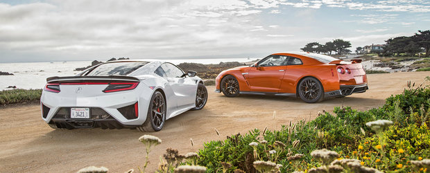 Sunt cele mai tari masini japoneze, dar una-i mai buna. Test comparativ intre Honda NSX si Nissan GT-R