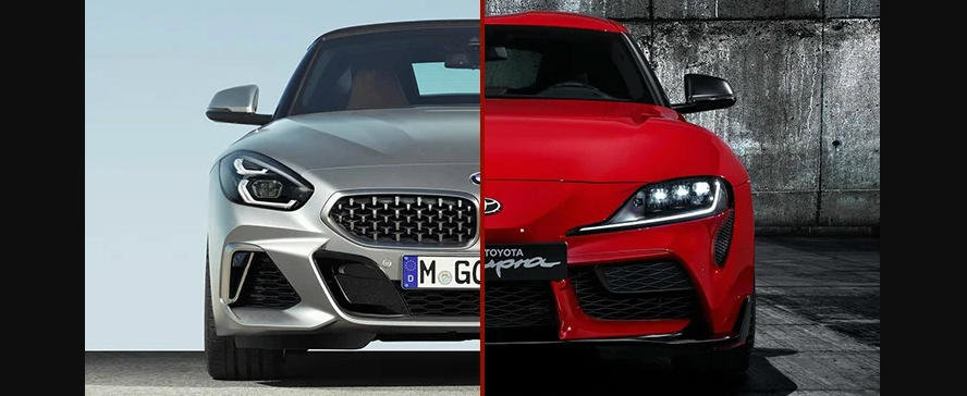 Sunt una si aceeasi masina, dar arata complet diferit. Noua Toyota Supra, fata in fata cu BMW Z4