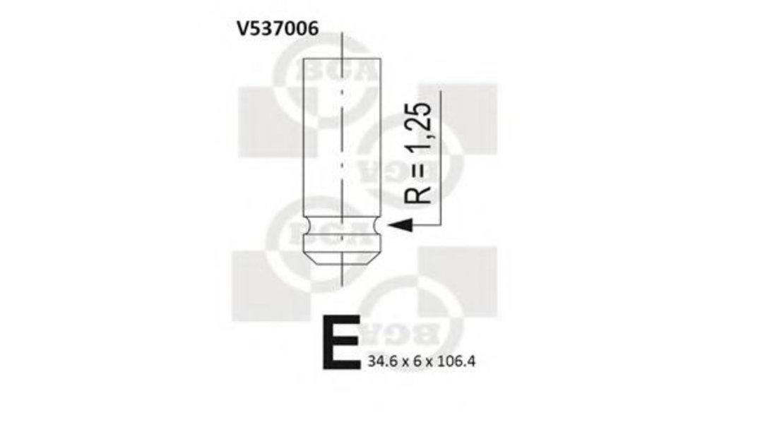 Supapa admisie CITROEN XANTIA Estate (X1) (1995 - 1998) BGA V537006 piesa NOUA